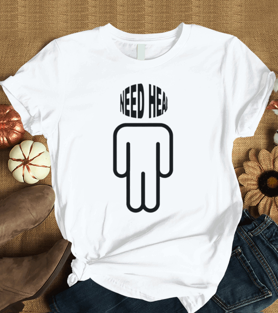 NEED HEAD Minimalist Figure T-Shirt