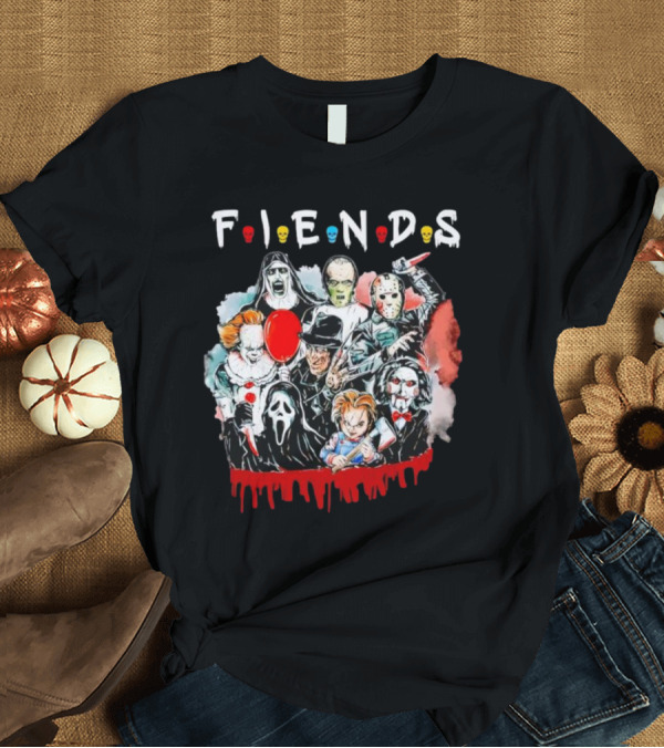 T-Shirt: FIENDS Horror Characters Friends T-Shirt FIENDS Horror Characters Friends T-Shirt