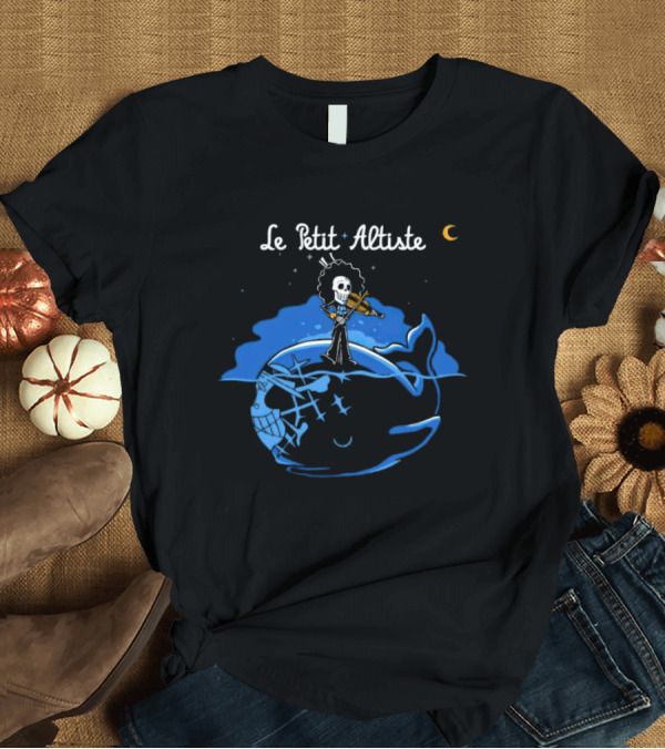 T-Shirt: Le Petit Altiste Skeleton Violinist on Whale Under Moon T-Shirt Le Petit Altiste Skeleton Violinist on Whale Under Moon T-Shirt