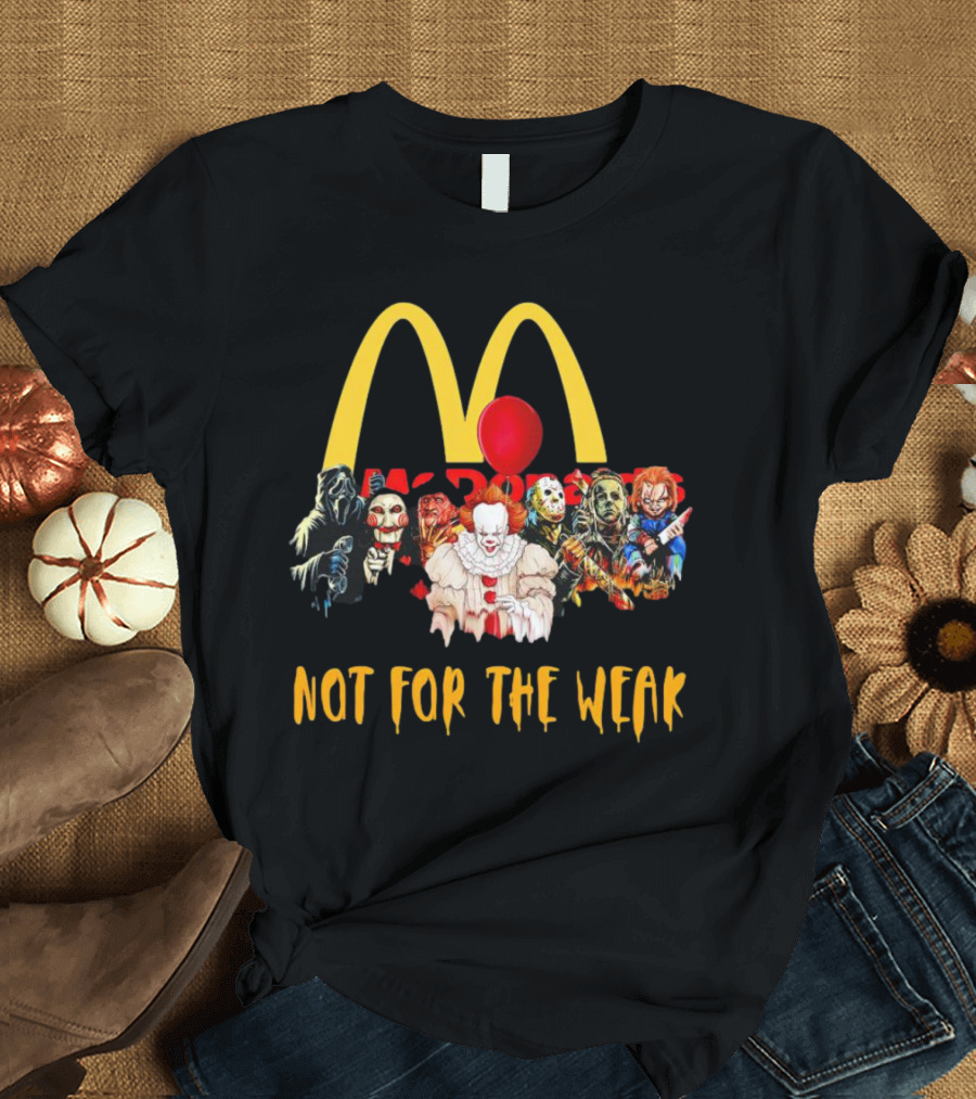 Horror Movie Characters McDonalds Not for the Weak Balloon T-Shirt
