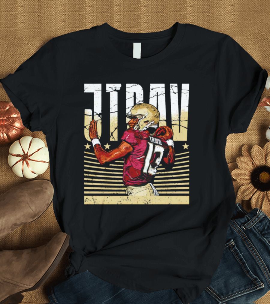 JTrav Jordan Travis Football Stars Stripes T-Shirt