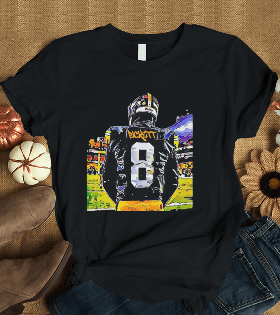 Kenny Pickett Number 8 Football Celebration Steelers T-Shirt