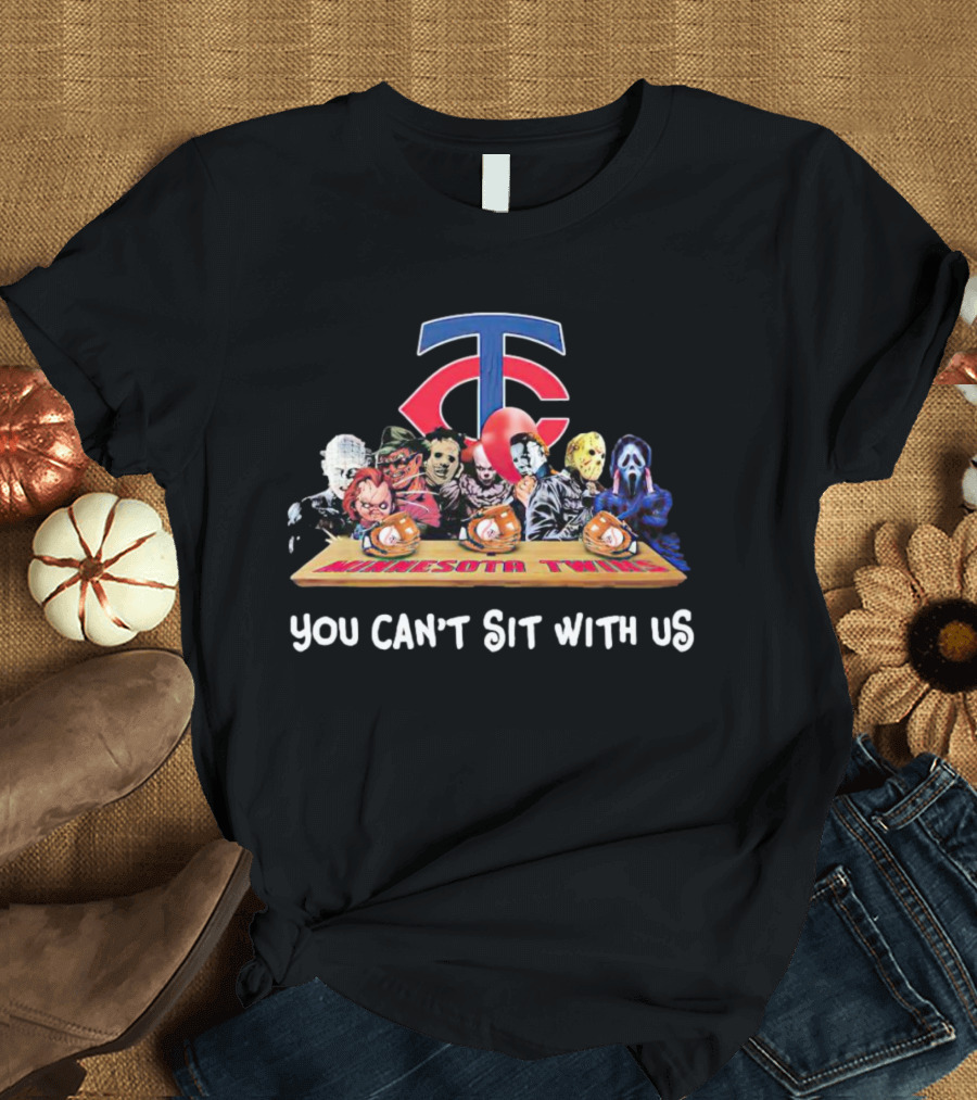 Minnesota Twins Horror Movies Halloween You Can’t Sit With Us T-Shirt