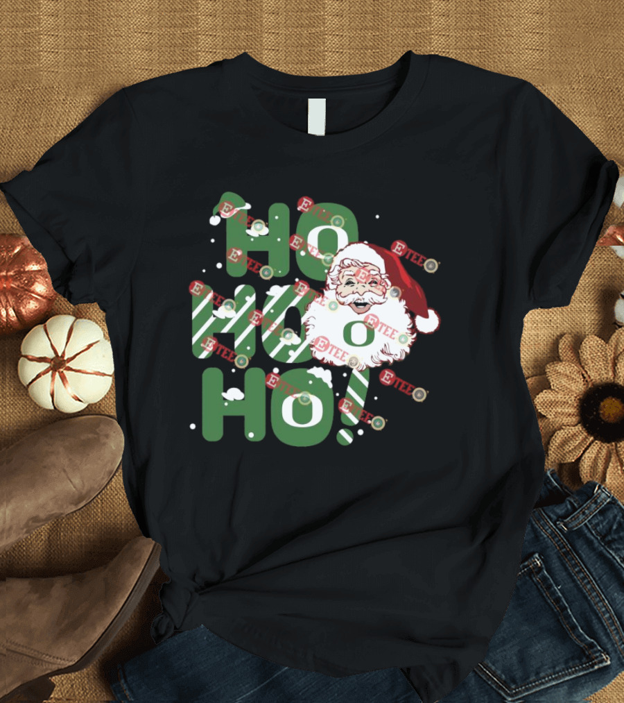 Ho Ho Ho Santa Claus Christmas Oregon Ducks T-Shirt