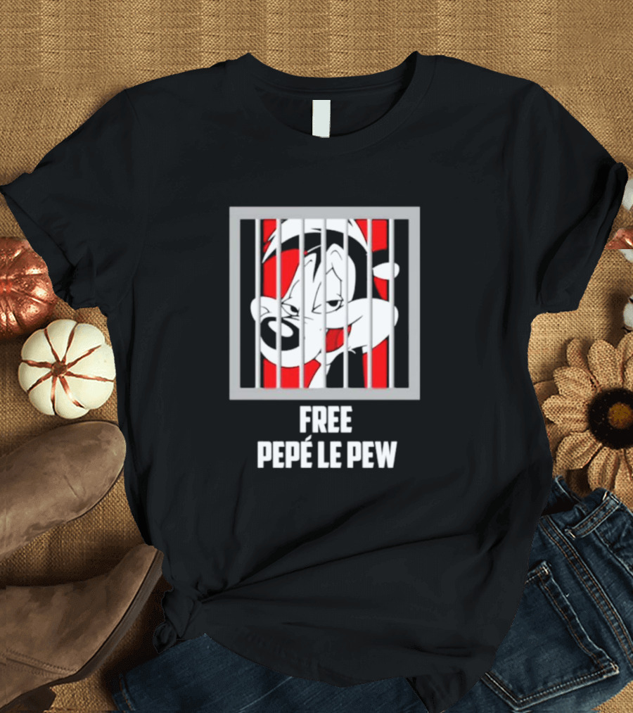 Free Pepé Le Pew Jail Bars T-Shirt