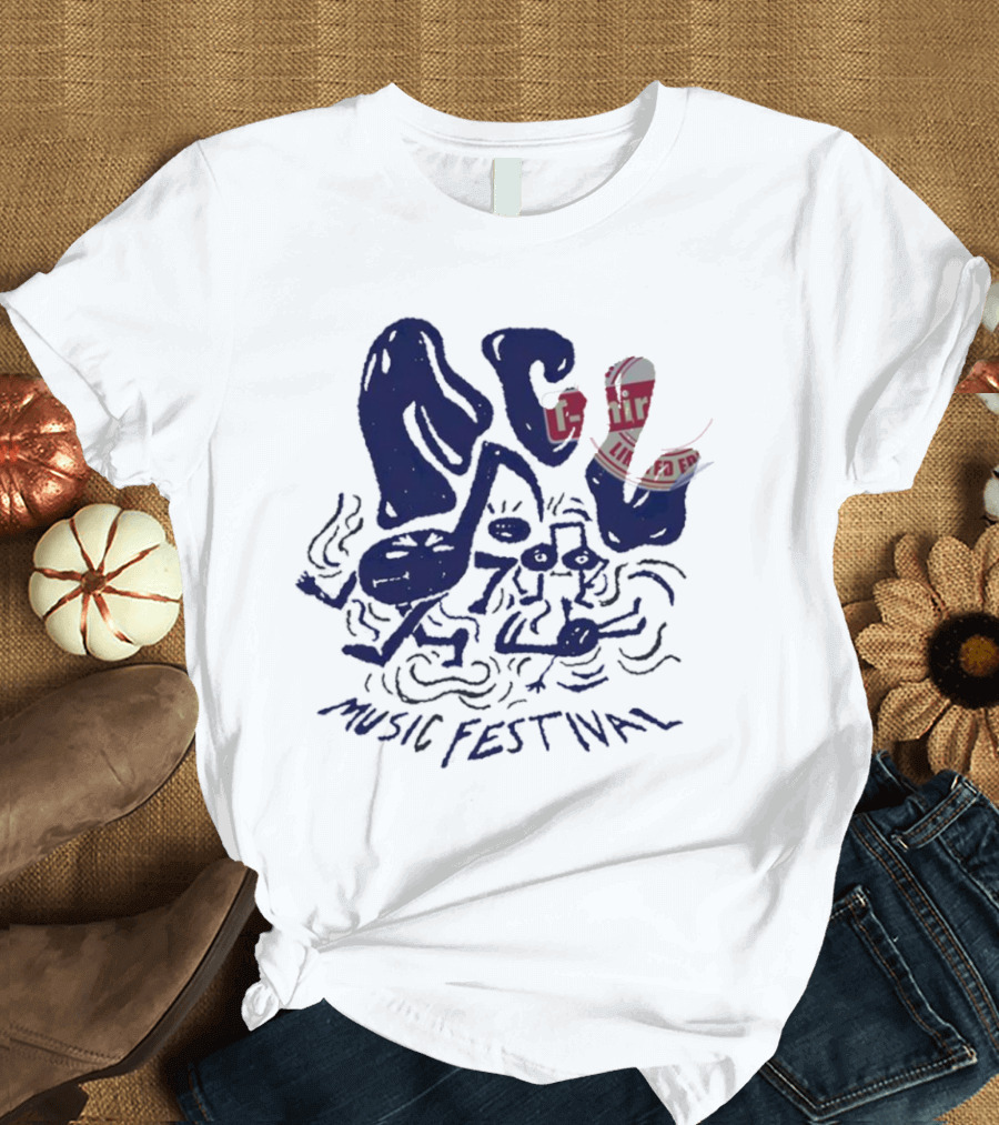ACL Music Festival Flamingo Character Style Merch T-Shirt