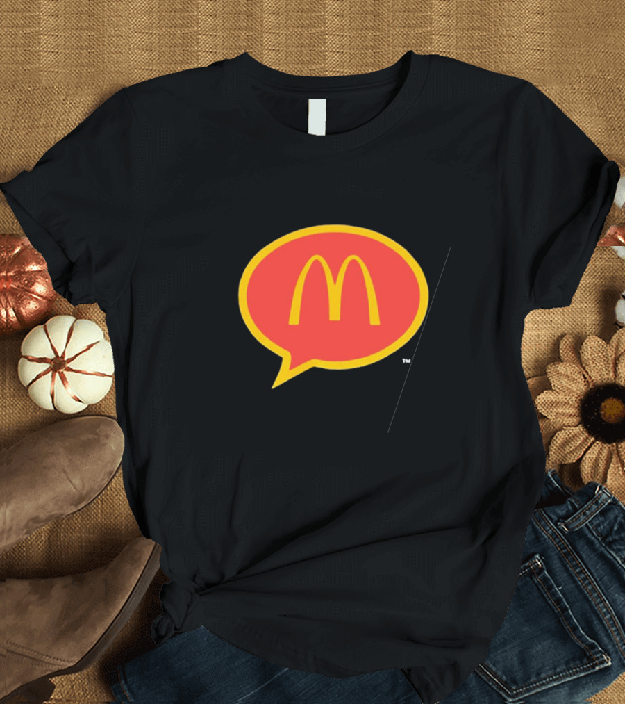 McDonald's 90s Logo in Retro Speech Bubble T-Shirt