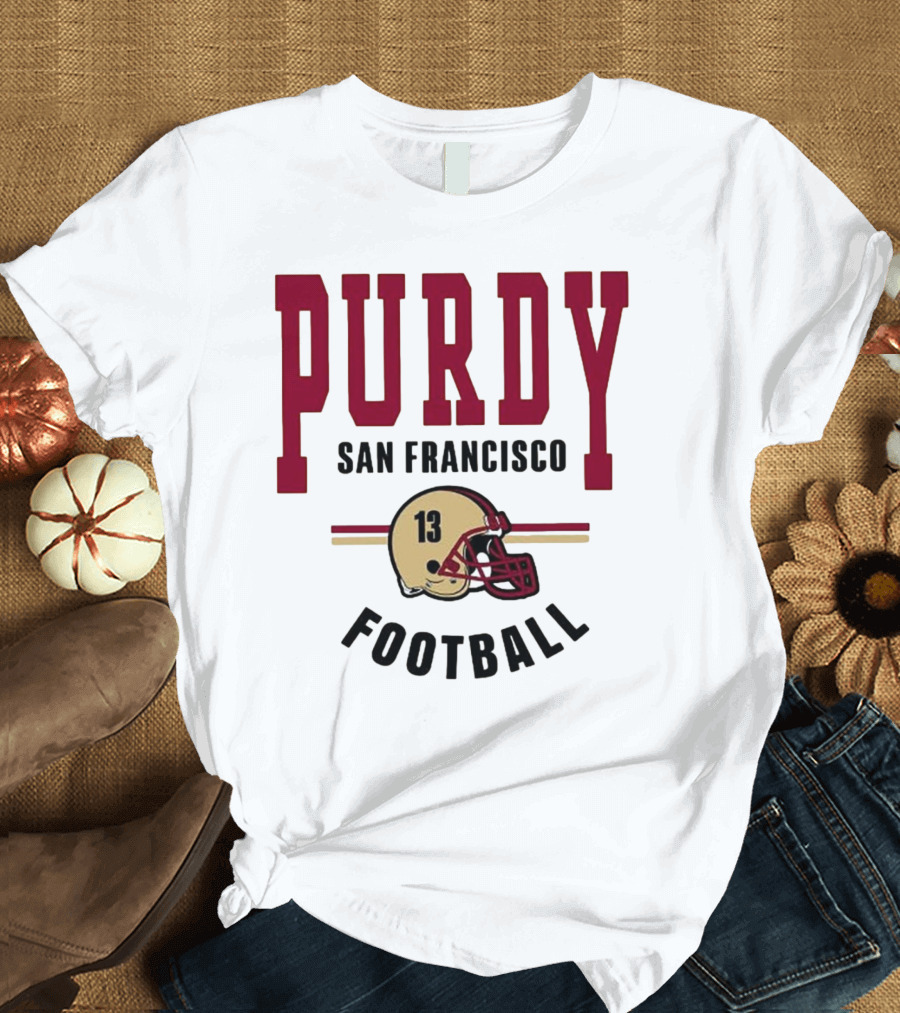 Brock Purdy San Francisco Football Vintage Helmet T-Shirt