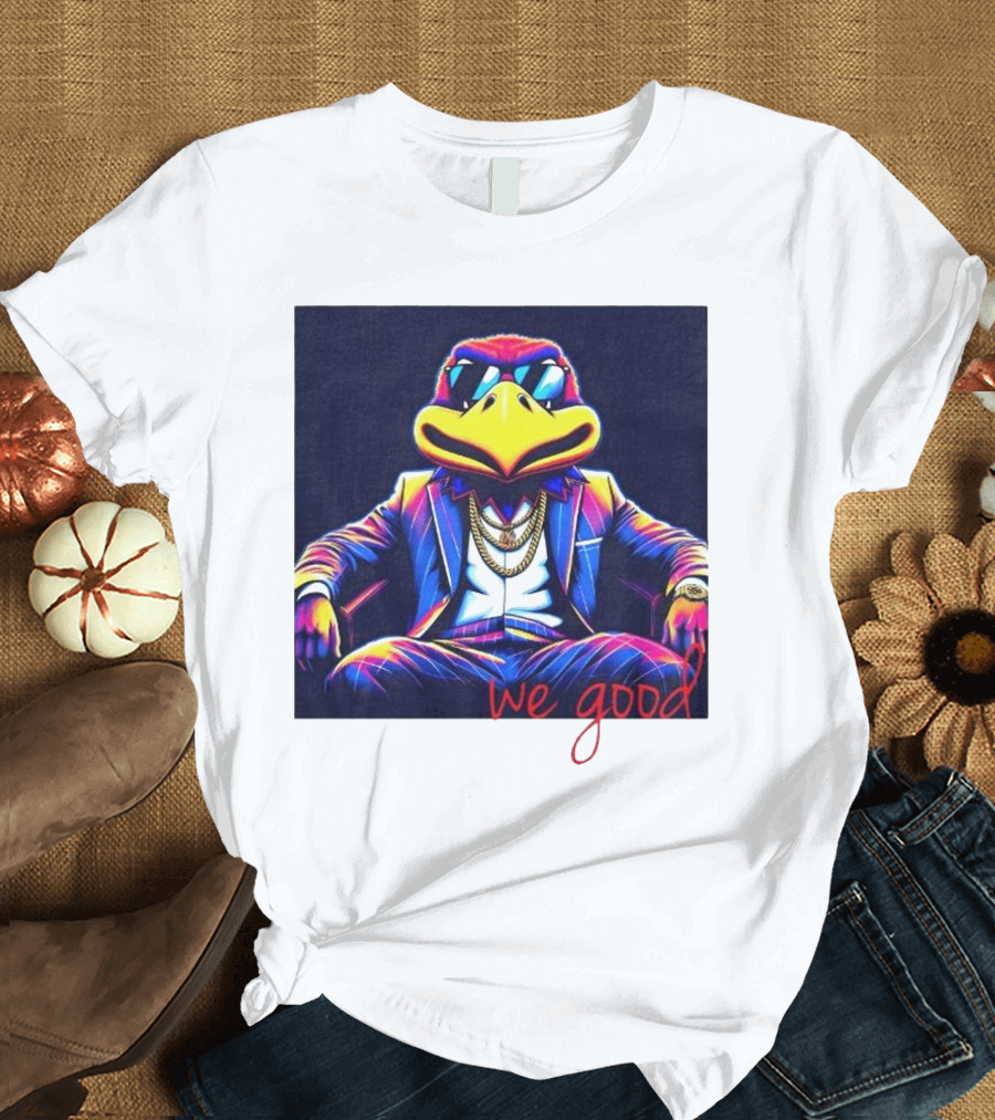 Jayhawks Big Jay in Suit We Good T-Shirt