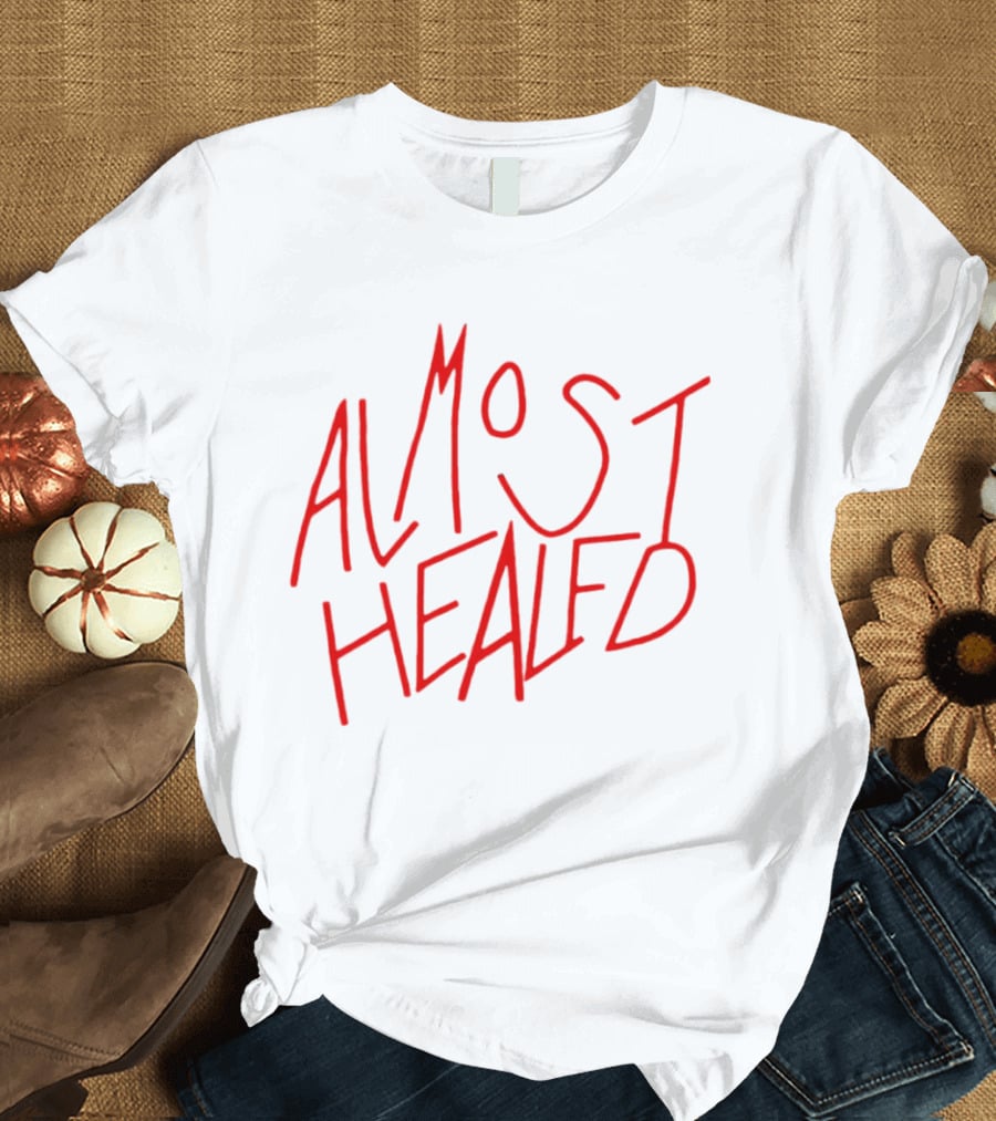 Lil Durk Almost Healed Red Stylized Text T-Shirt