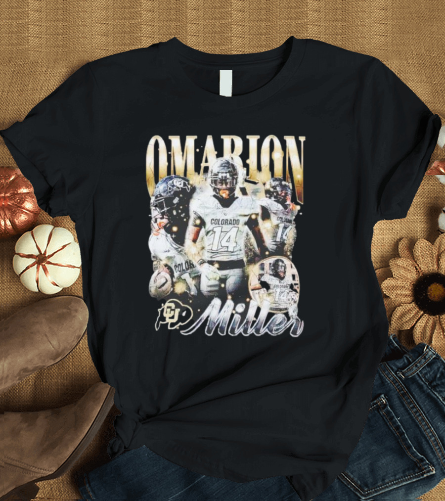 Omarion Miller Colorado Buffaloes Football Star #14 T-Shirt