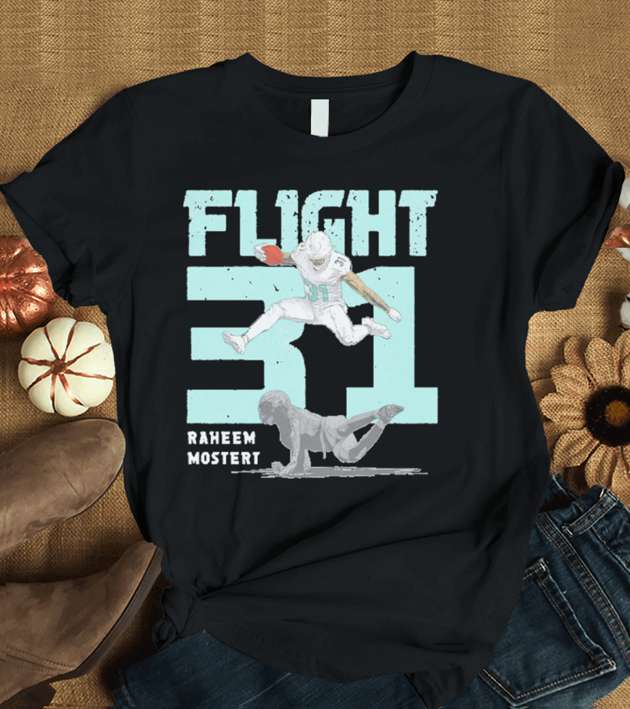 Raheem Mostert Flight 31 Miami Football T-Shirt