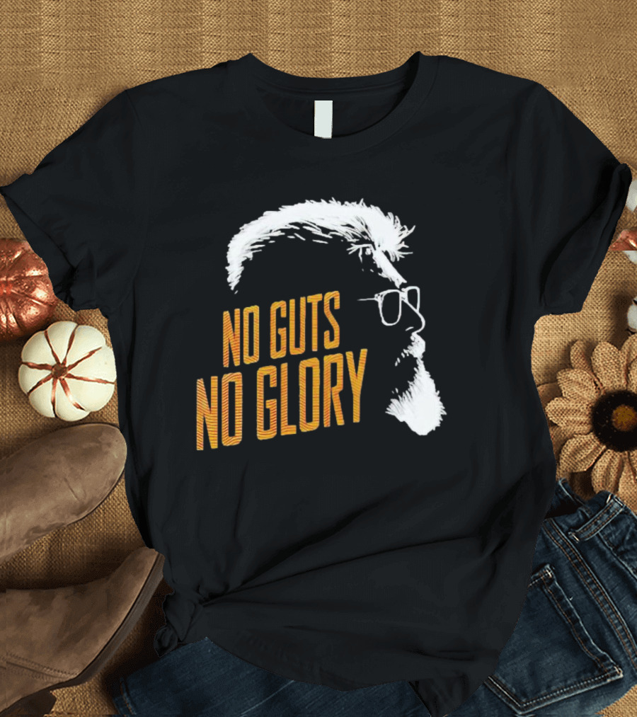 Thunivu No Guts No Glory Bold Text T-Shirt