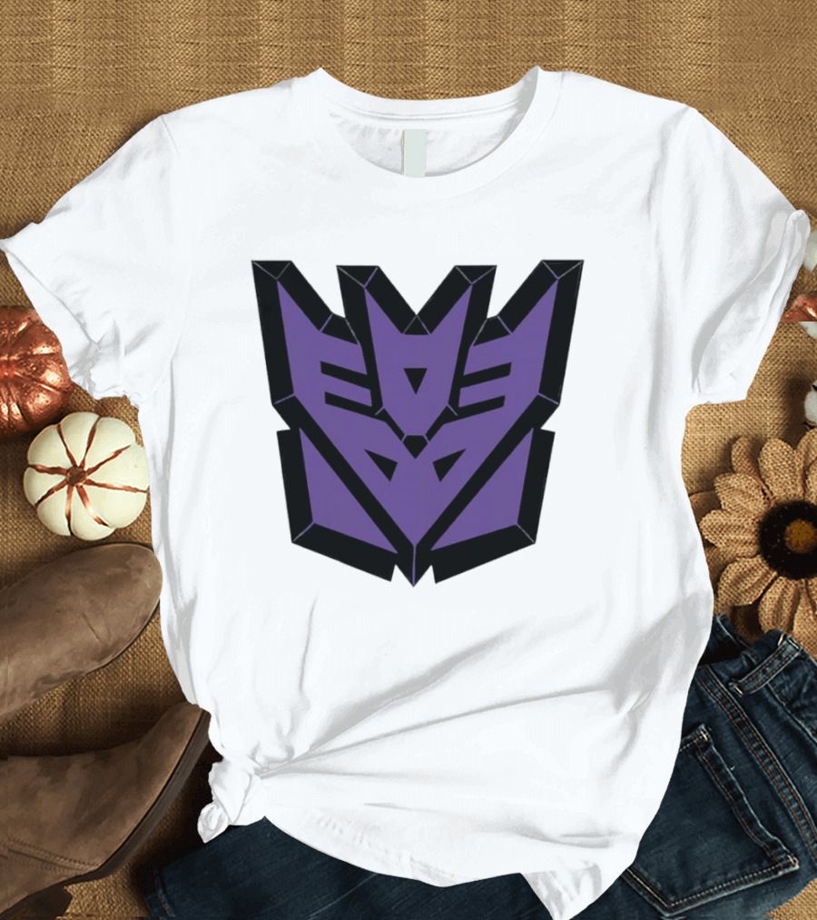 Decepticons Transformers Purple Emblem Ringer T-Shirt
