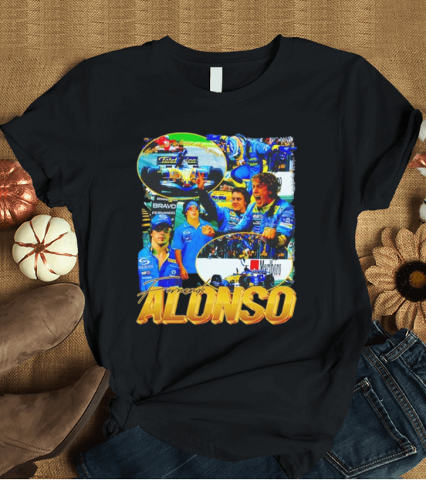 T-Shirt: Fernando Alonso Renault Formula 1 Champion T-Shirt Fernando Alonso Renault Formula 1 Champion T-Shirt