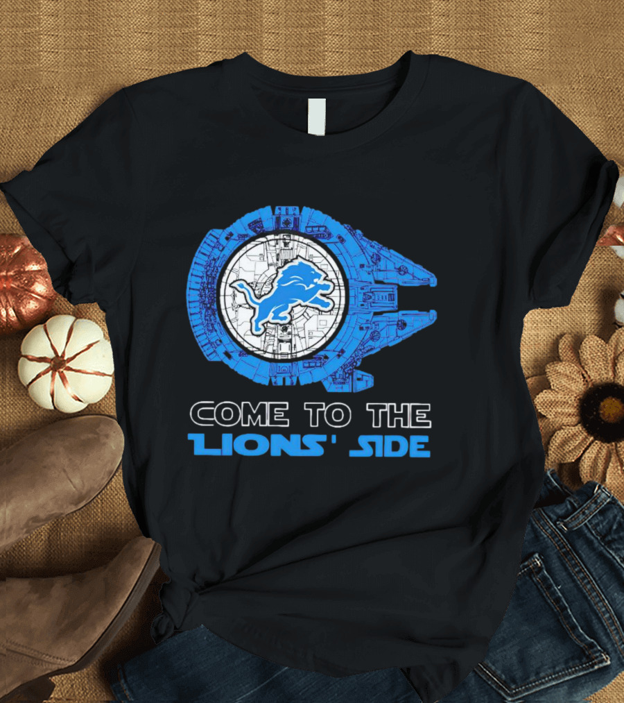 Come to the Lions' Side Millennium Falcon Crossover T-Shirt
