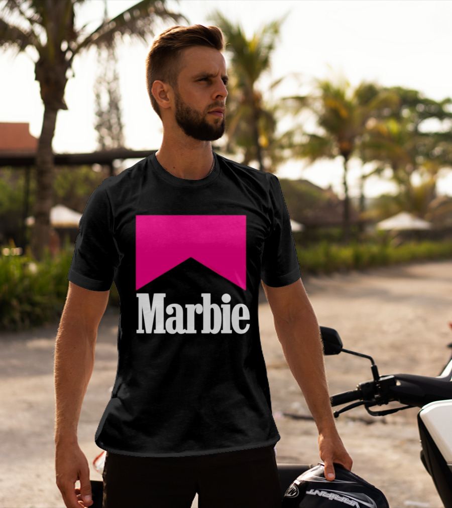 Marbie Logo With Pink Iconic T-Shirt