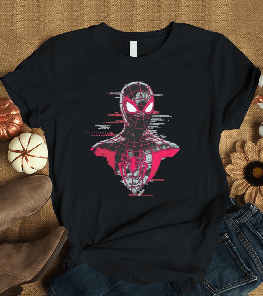 Spider-Man Miles Morales Marvel Glitch T-Shirt