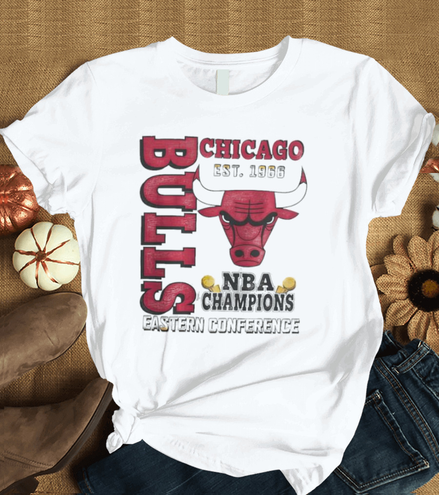 Chicago Bulls NBA Champions Eastern Conference Bull T-Shirt
