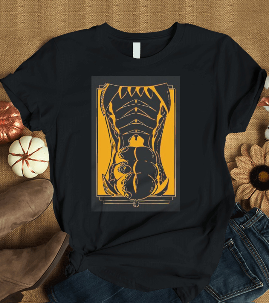 Slosh Dog Synesthesia Abstract Monster Torso Claws T-Shirt