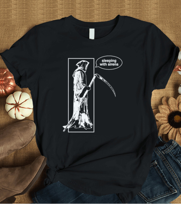 T-Shirt: Sleeping With Sirens Grim Reaper Scythe T-Shirt Sleeping With Sirens Grim Reaper Scythe T-Shirt