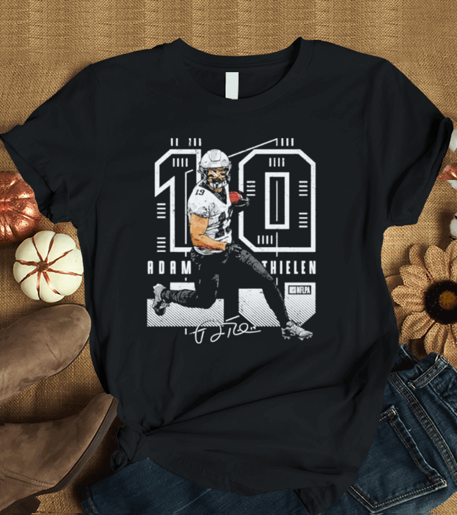 Adam Thielen Number 19 Carolina NFLPA Football Future T-Shirt