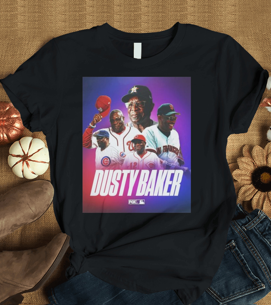 Dusty Baker MLB Teams Legacy with Fox Sports T-Shirt