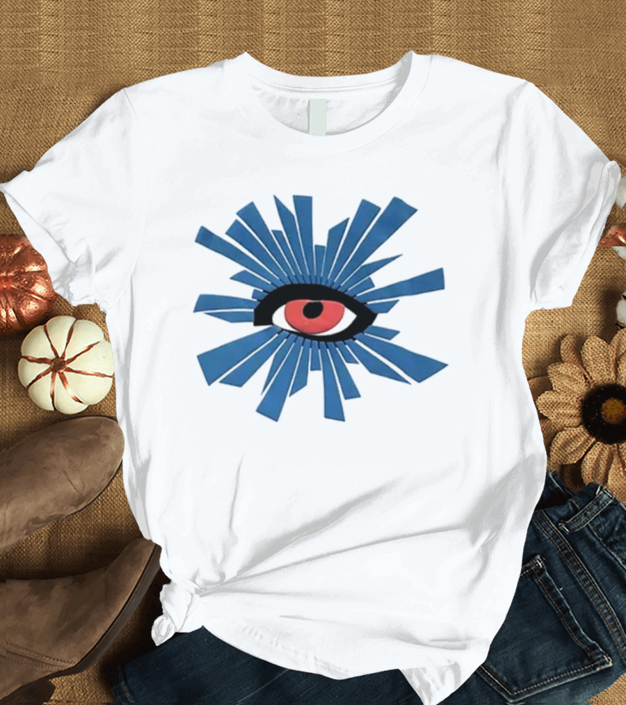 House Of Errors Eye Design with Radiant Blue and Red Iconic Elements T-Shirt