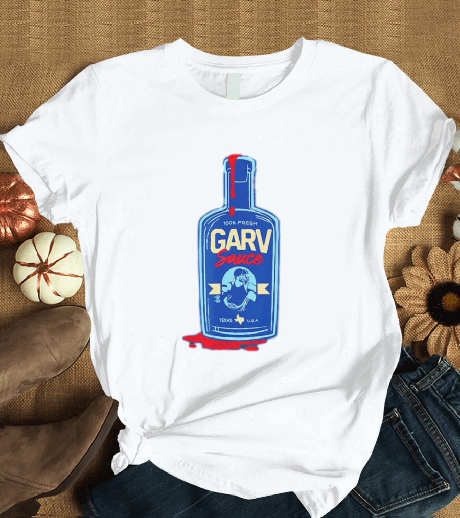 Mitch Garver Garv Sauce Texas Rangers 100% Fresh Texas U.S.A T-Shirt