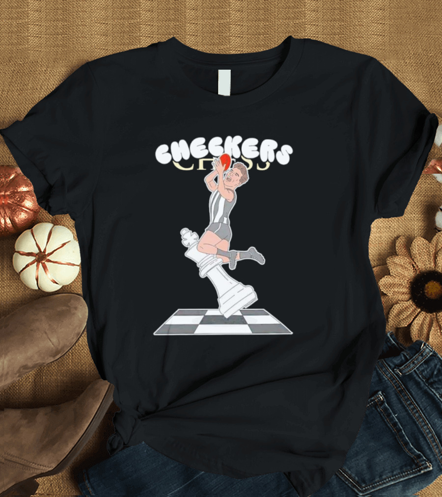 Checkers Chess Dunk King Piece Basketball Jumper T-Shirt
