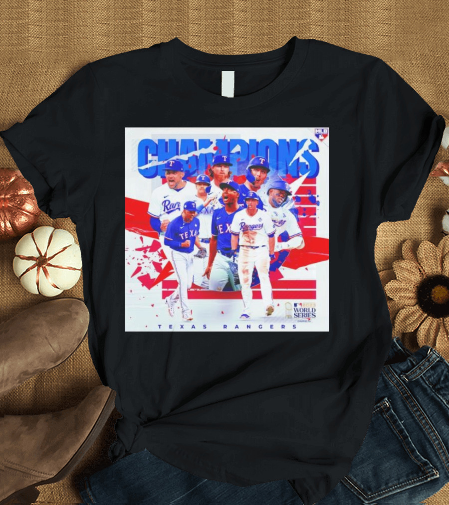 Texas Rangers MLB World Series Champions T-Shirt