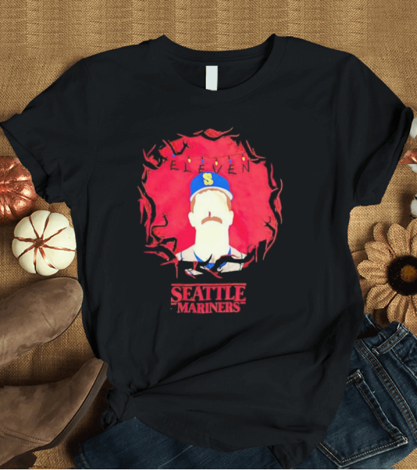 T-Shirt: Eleven Stranger Things Style Seattle Mariners Baseball T-Shirt Eleven Stranger Things Style Seattle Mariners Baseball T-Shirt