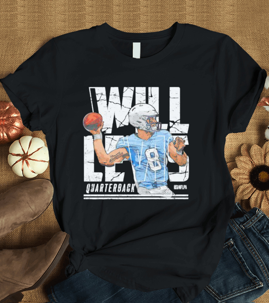 Will Levis Tennessee Titans Quarterback NFLPA T-Shirt