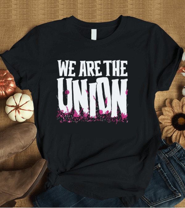 T-Shirt: We Are The Union Pink Floral Grass T-Shirt We Are The Union Pink Floral Grass T-Shirt