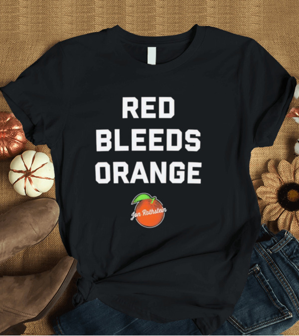 T-Shirt: Red Bleeds Orange Jon Rothstein Orange T-Shirt Red Bleeds Orange Jon Rothstein Orange T-Shirt