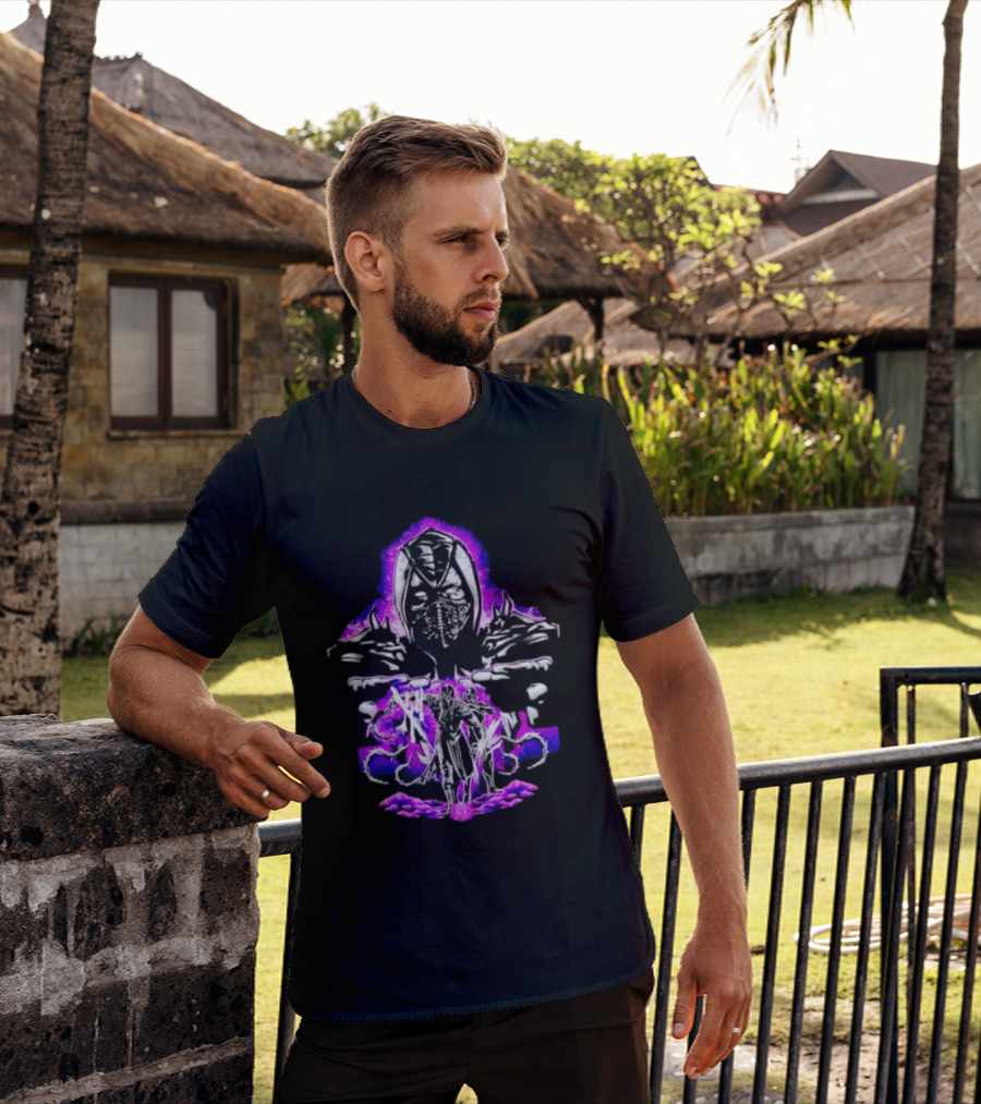 Noob Saibot's Shadow Assault With Purple Aura T-Shirt