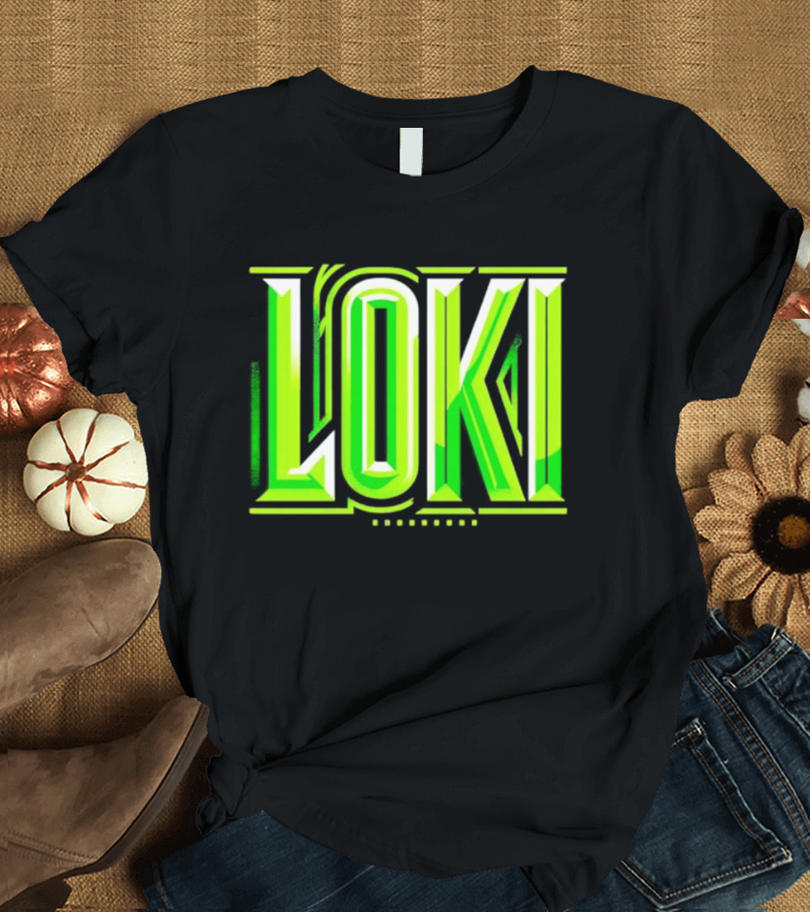 Loki Marvel Series Green Gradient T-Shirt