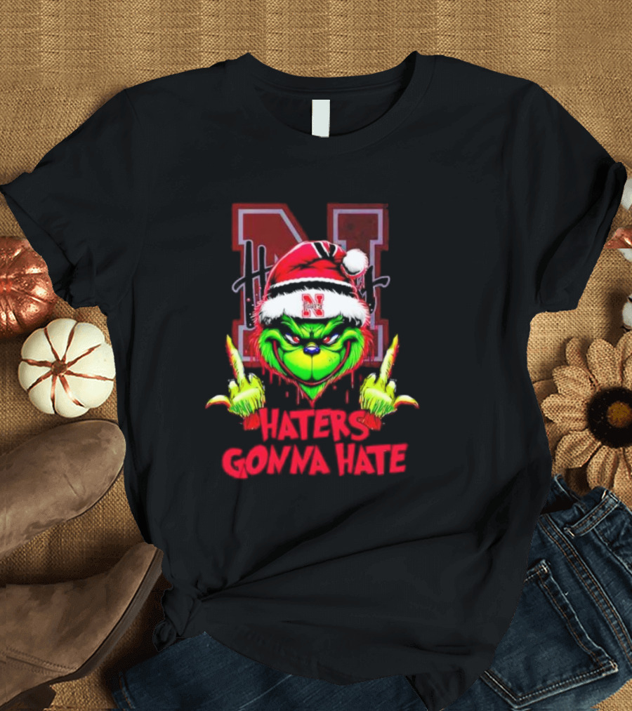 Nebraska Cornhuskers Grinch Haters Gonna Hate T-Shirt