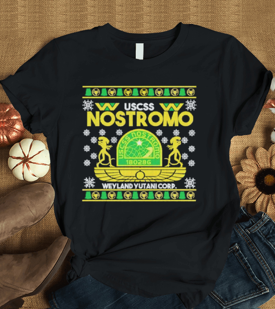 USCSS Nostromo Weyland Yutani Corp Snowflake Alien T-Shirt