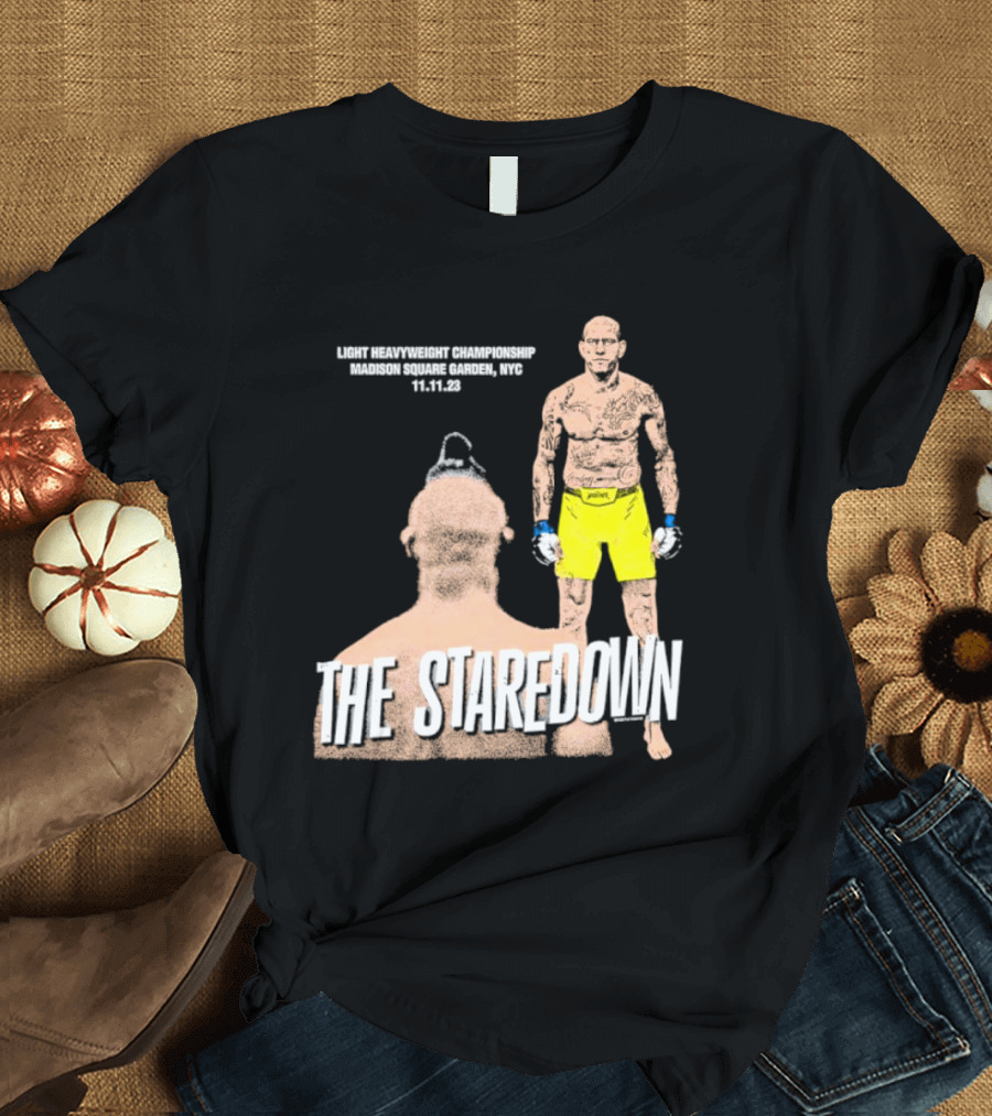 Light Heavyweight Championship The Staredown Madison Square Garden NYC 11.11.23 T-Shirt
