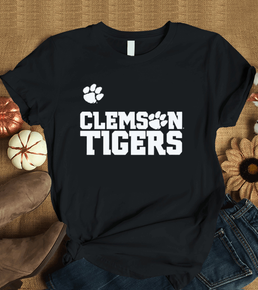 Clemson Tigers Logo Paw T-Shirt