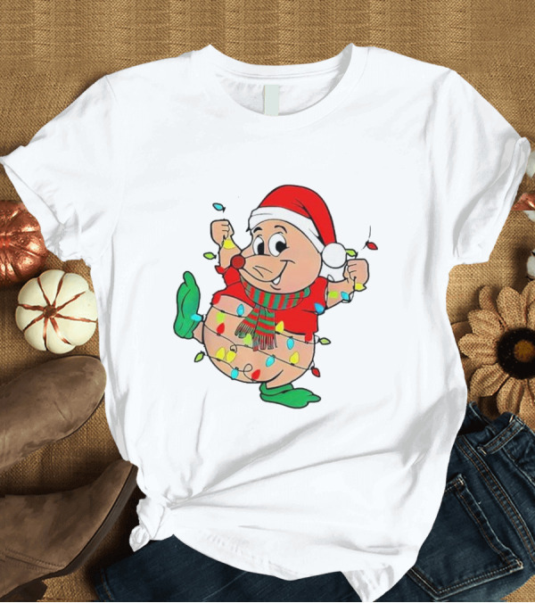 T-Shirt: Santa Gus Wrapped in Christmas Lights T-Shirt Santa Gus Wrapped in Christmas Lights T-Shirt