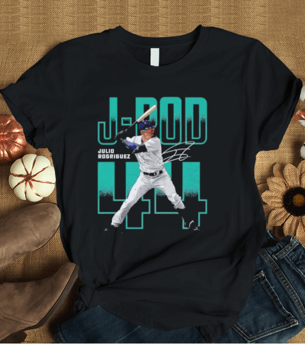 T-Shirt: J-Rod Julio Rodriguez 44 Seattle Baseball Player Signature T-Shirt J-Rod Julio Rodriguez 44 Seattle Baseball Player Signature T-Shirt