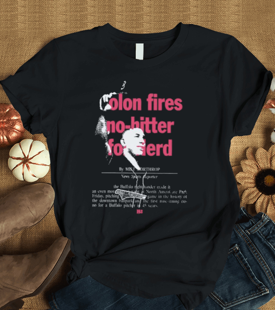 Olon Fires No-Hitter for Herd by Mike Northrop News Sports Reporter T-Shirt