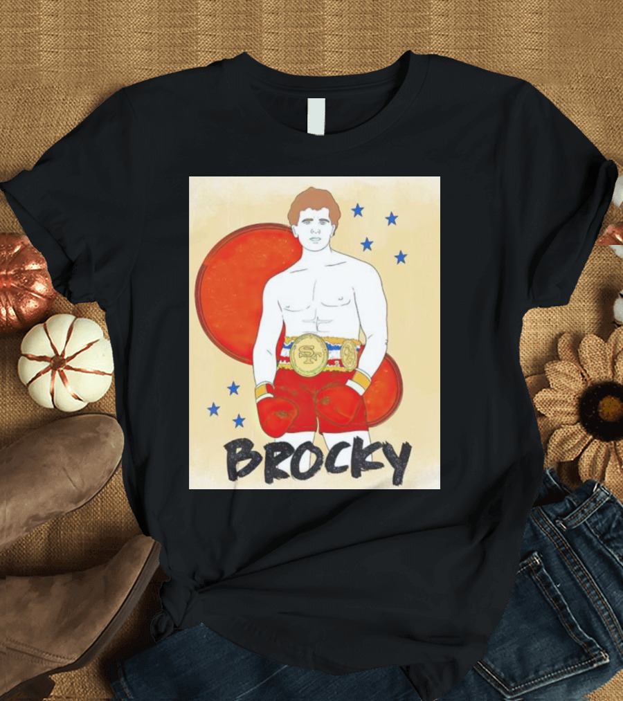 Brocky Boxing Champion Illustration by Rita Oak T-Shirt