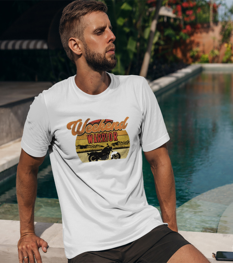 Weekend Warrior Motorbike Vintage Adventure T-Shirt