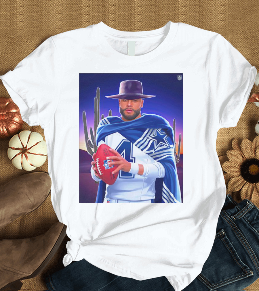 Dallas Cowboys Dak Prescott Western Style NFC East Win T-Shirt