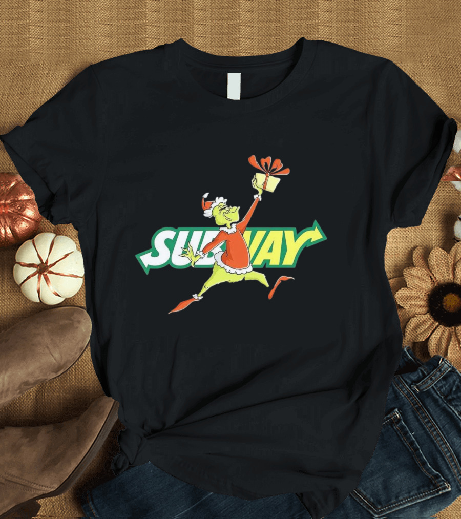 Grinch Subway Christmas Gift Jumper T-Shirt