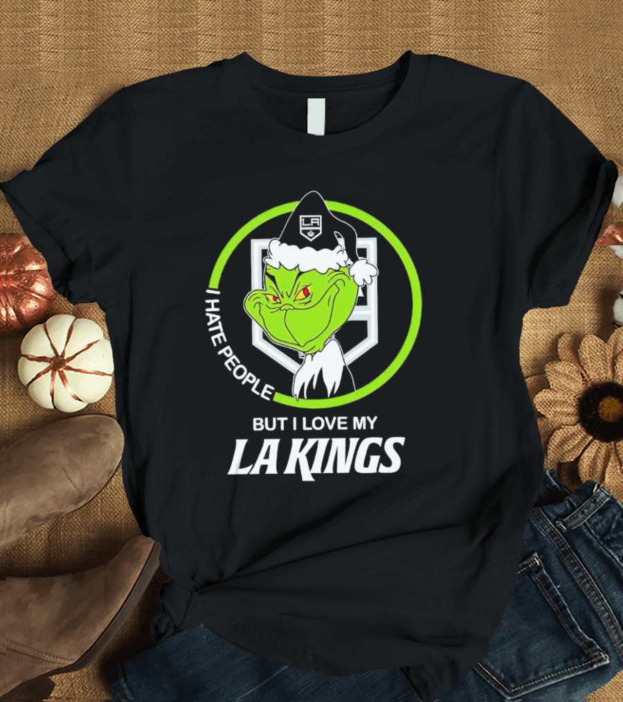 I Hate People But I Love My LA Kings Grinch T-Shirt