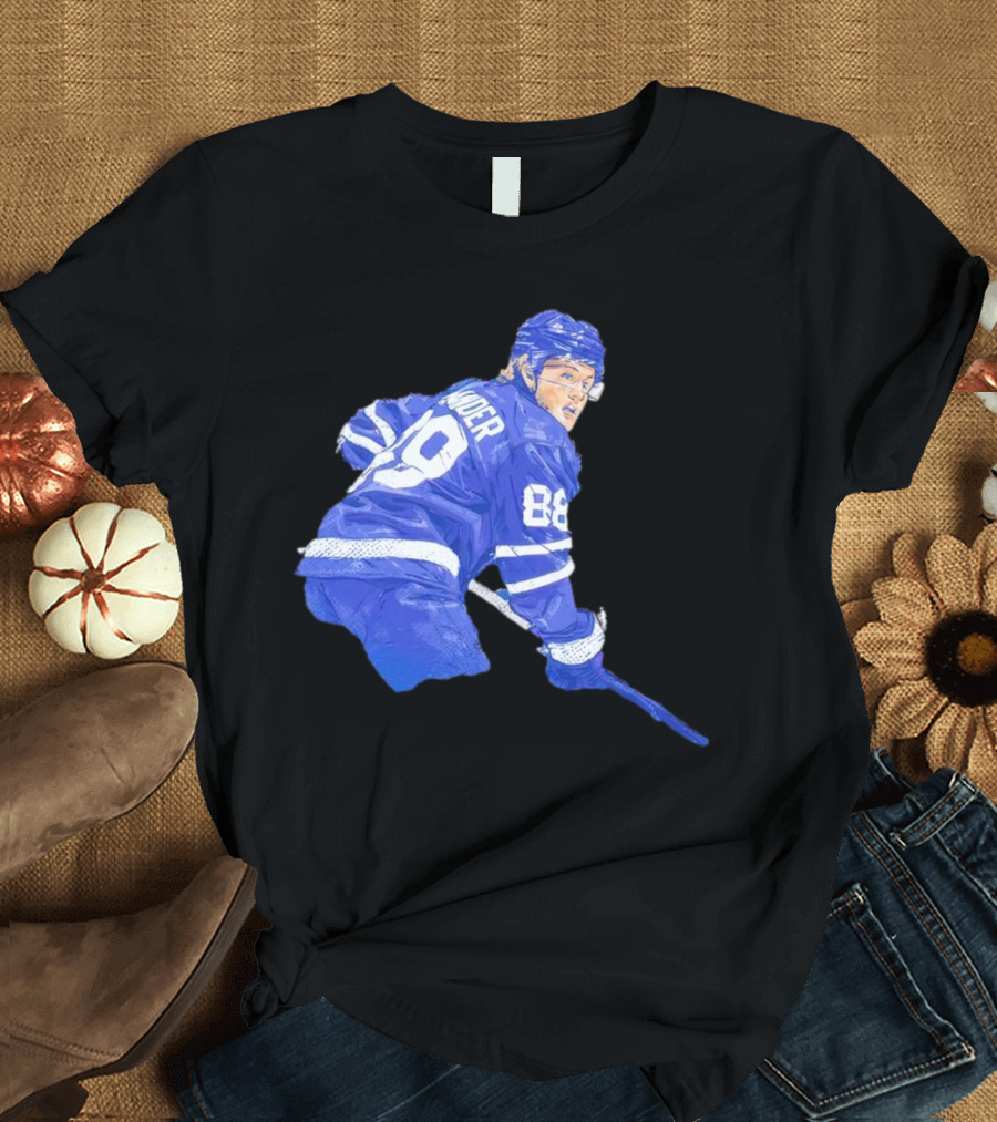 William Nylander Toronto Hockey Player Blue Jersey 88 T-Shirt